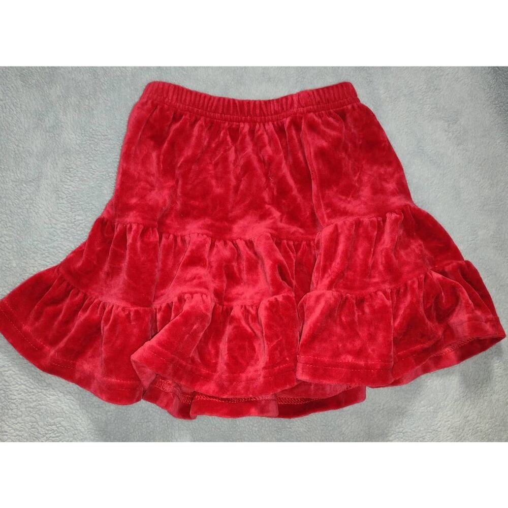 Girls Red Velvet Skirt CWD Kids Size 2/3